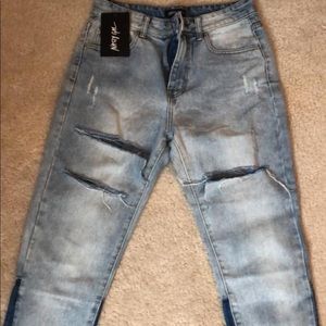 NastyGal distressed jeans